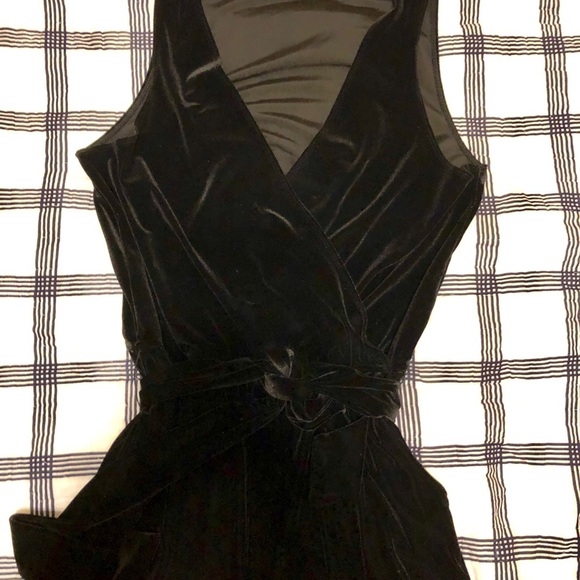 Samantha Dru Black Velvet jumpsuit - Picture 3 of 6